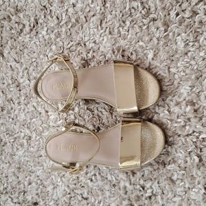 The Children's Place Gold Sandal Heels size 12Y